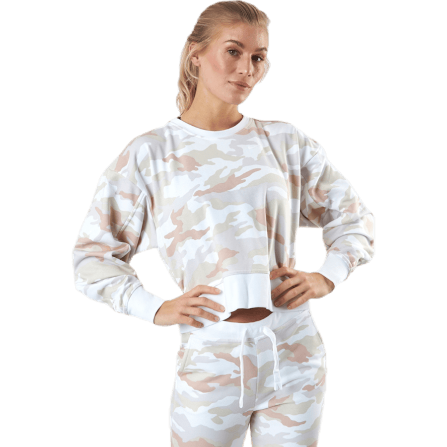 Women'S Dri-Fit Get Fit Training Crew White/White