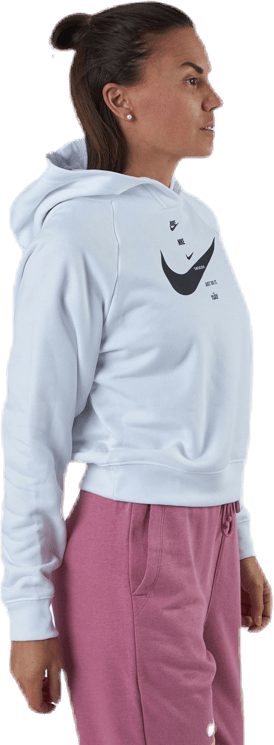 Nsw Swsh Hoodie Flc Bb White/Black - Bild 2