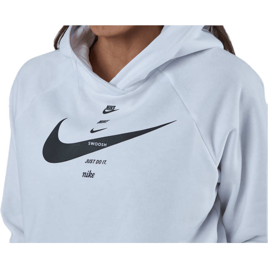 Nsw Swsh Hoodie Flc Bb White/Black - Bild 5