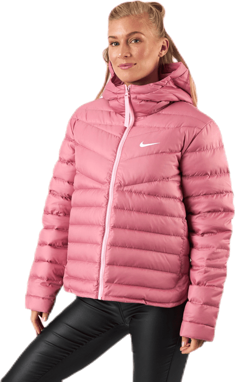 Nsw Wr Lt Wt Dwn Jkt Pink/White, Female, Apparels, jackets, Pink, S