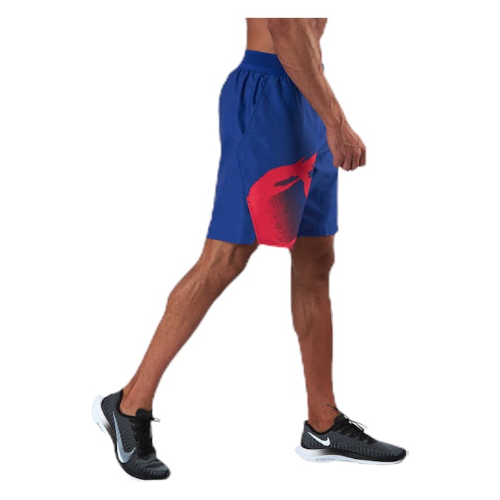 Court Slam Ny Nt Shorts Blue/Red, Male, Apparels, Shorts, Tennis, Blue, XL