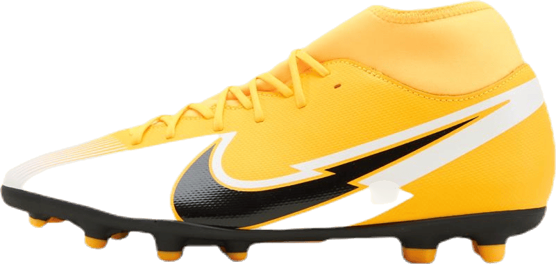 Superfly 7 Club FG/MG Patterned, Unisex, Shoes, Football shoes, Soccer, Yellow, UK 10