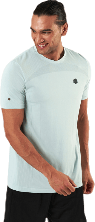 Rush Seamless Fitted SS Blue, Male, Kleding, T-shirt, Training, Blauw, L