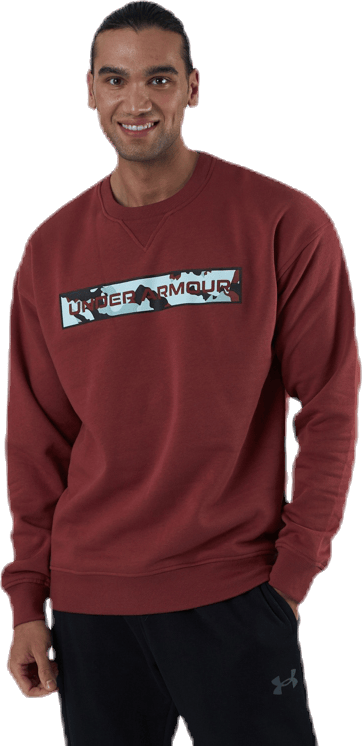 Rival Fleece Camo WM Crew Red, Male, Abbigliamento, Camicie, Allenamento, Rosso, S