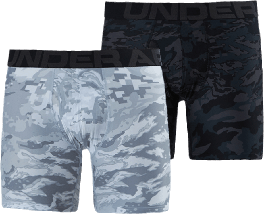 Tech 6in Novelty 2 Pack Grey, Male, Apparels, Underwear, Running, Grey, S