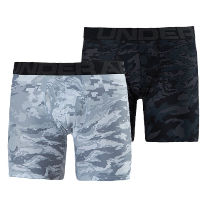 Tech 6in Novelty 2 Pack Grey, Male, Apparels, Underwear, Running, Grey, S