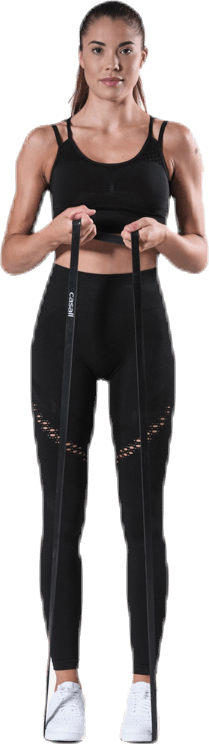 Fitness Seamless Mesh Tights Black, Female, Apparels, Leggings, Yoga, Black, L
