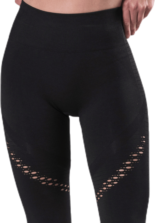 Fitness Seamless Mesh Tights Black - Bild 5