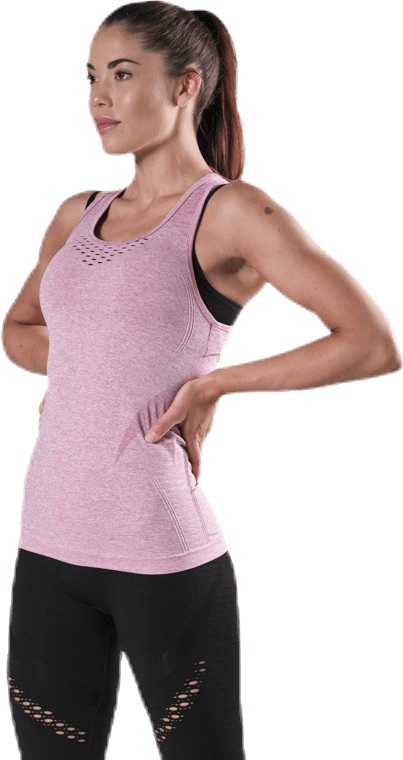 Fitness Seamless Mesh Tank Pink