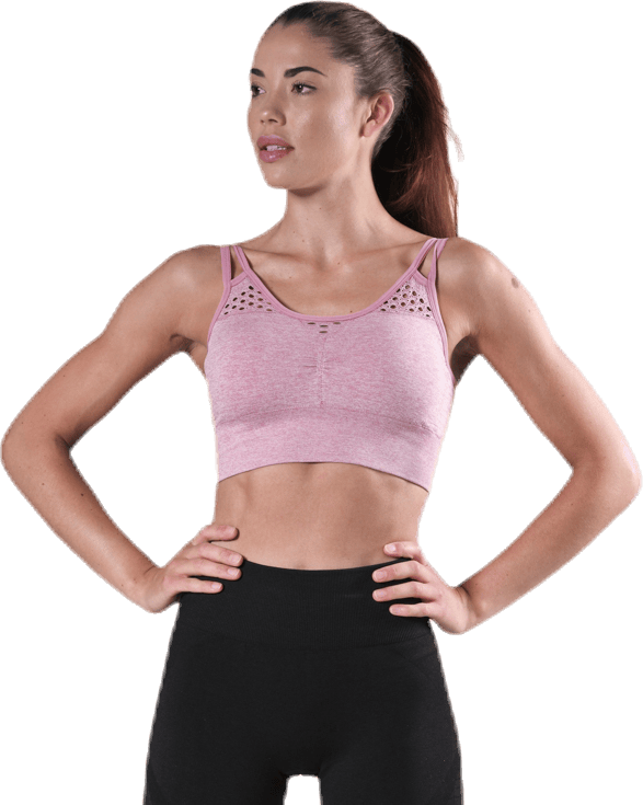 Fitness Seamless Mesh Bra Pink