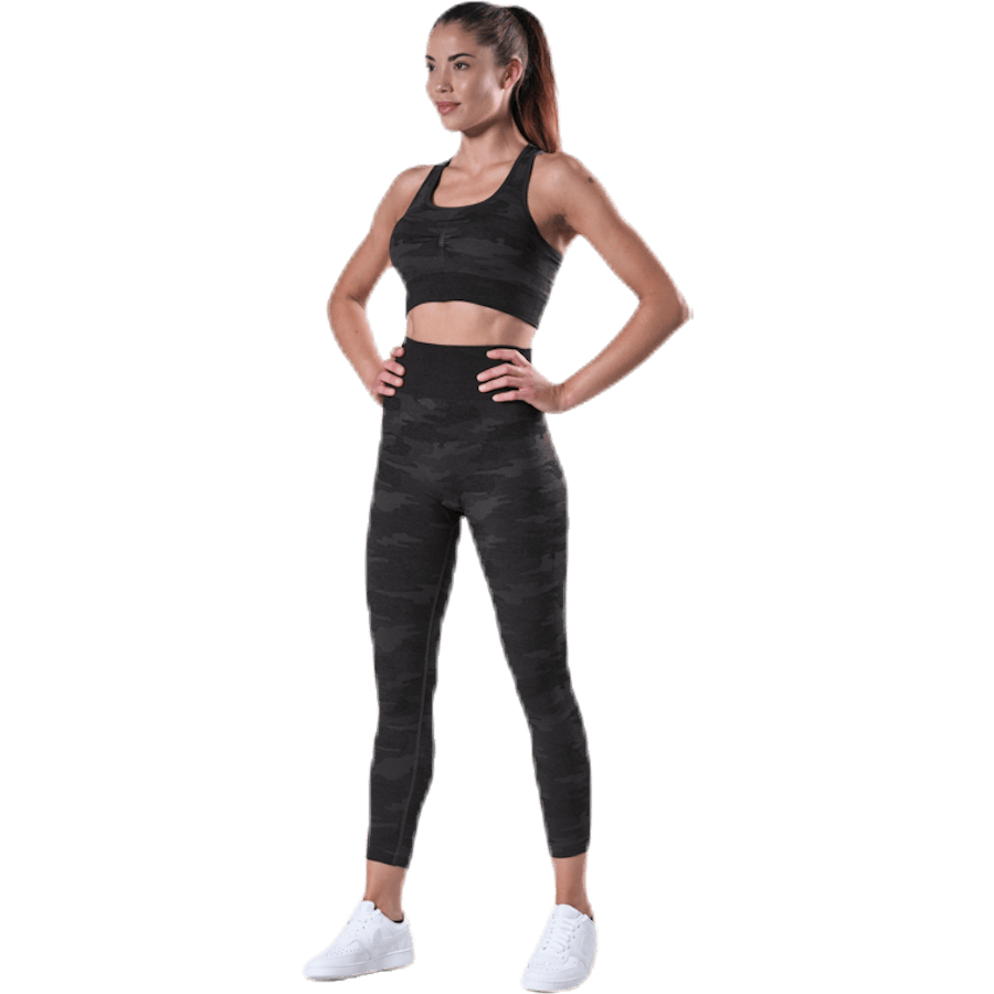 Fitness Seamless Racerback Bra Patterned/Black - Bild 4