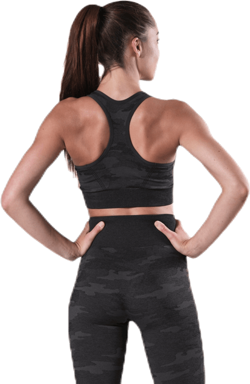 Fitness Seamless Racerback Bra Patterned/Black - Bild 3