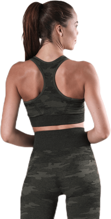 Fitness Seamless Racerback Bra Patterned/Green - Bild 3