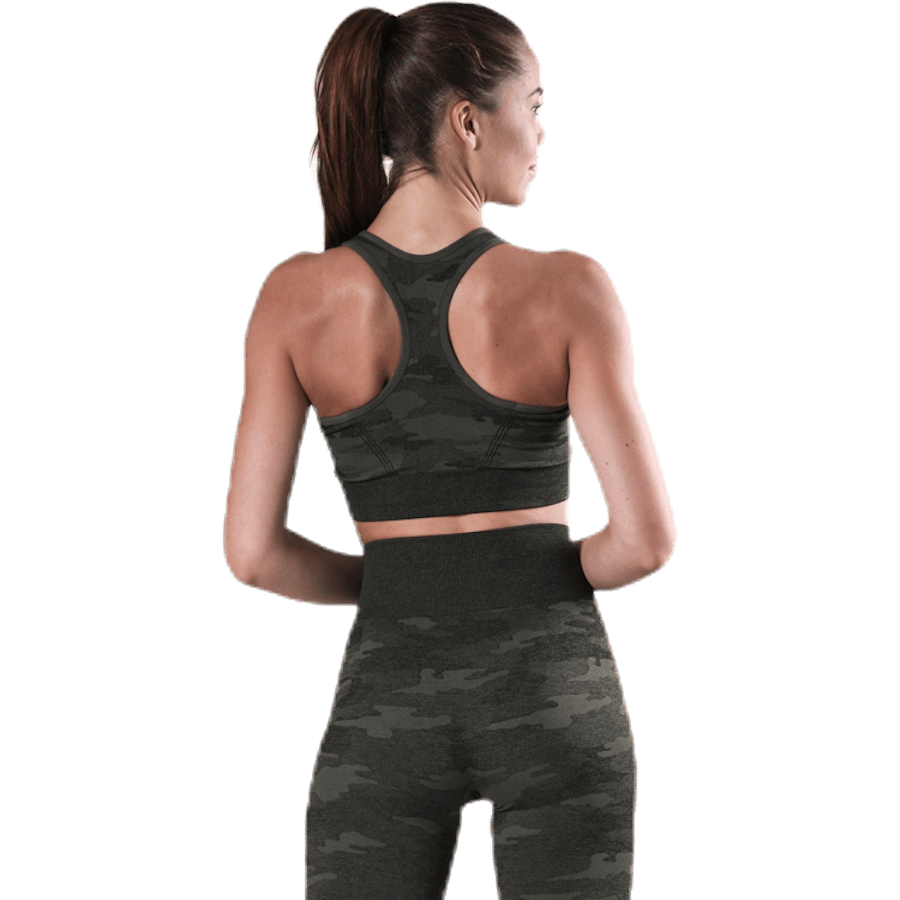 Fitness Seamless Racerback Bra Patterned/Green - Bild 3