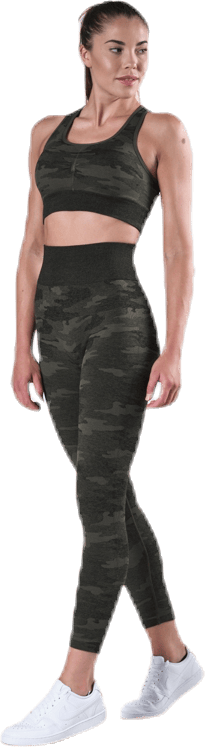 Fitness Seamless Racerback Bra Patterned/Green - Bild 4