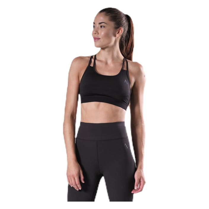 Acta Bra Black, Female, Apparels, Sports Bras, Running, Black, XL