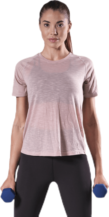 Core Tee Pink, Female, Apparels, T-shirt, Workout, Pink, L