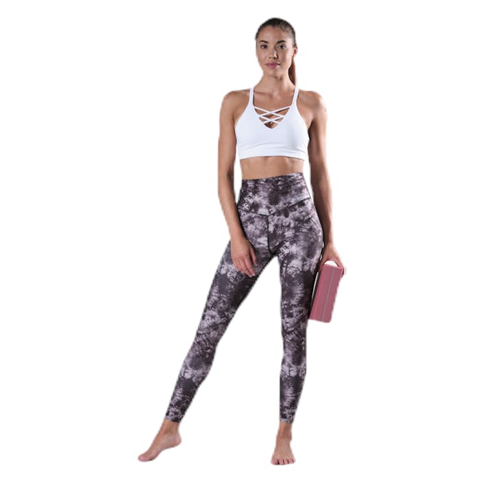 Flatter High Waist Tights Grey, Female, Apparels, Leggings, Yoga, Grey, L