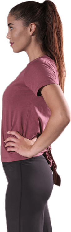 Destress Tie T-shirt Pink, Female, Kleding, T-shirt, Yoga, Roze, XL