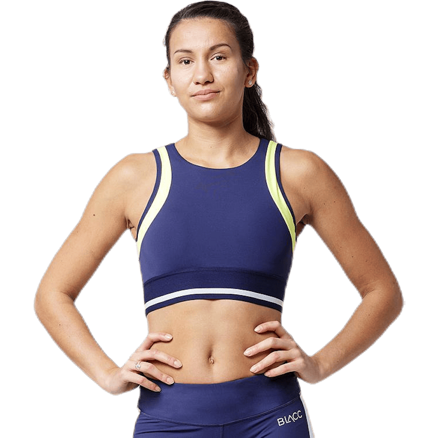 Jump Sports Bra Blue/White/Yellow