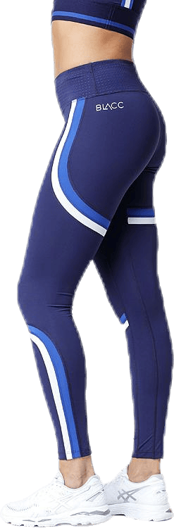 Victory Tights Blue/White, Female, Vaatteet, Treenitrikoot, Treeni, Sininen/Valkoinen, S