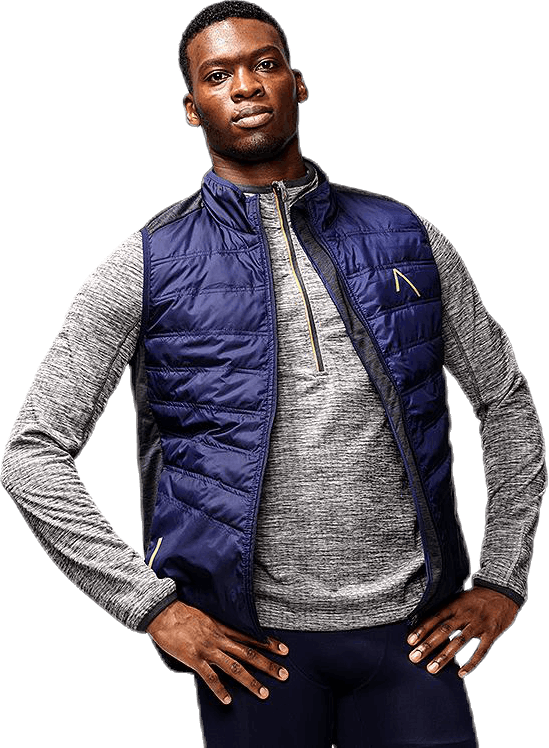 Tin Blue, Male, Apparels, jackets, Running, Blue, M