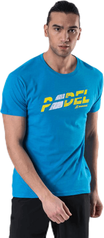 Padel Exercise T-Shirt Blue, Male, Kläder, T-shirt, Padel, Blå, XXL