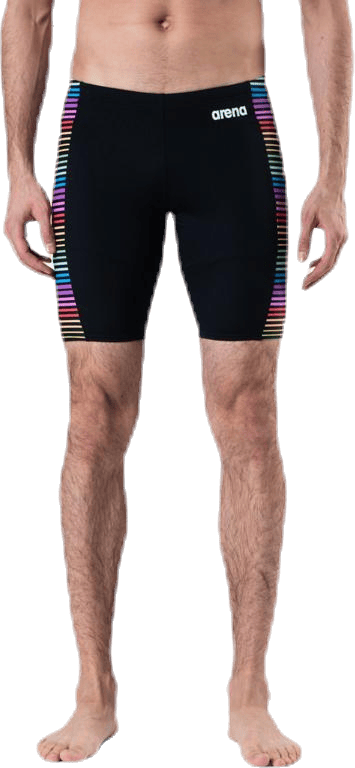 Multicolor Stripes Jammer Patterned/Black, Male, Apparels, Swimwear, Swimming, Patterned/Black, 6