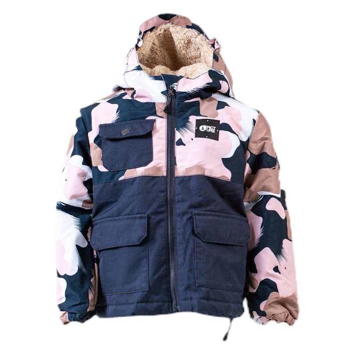 Snowy Mini Jacket Pink/Patterned, Unisex, Vêtements, vestes, Sport d'hiver, Rose/À motifs, 110/116