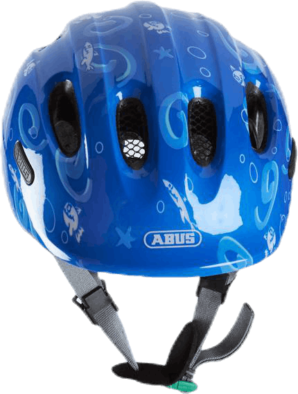 Hjälm Smiley 2.0 m/grönt spänne Blue, Unisex, Utstyr, Beskyttelse, Sykling, Blå, 46-50