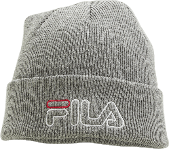 Beanie Leniar Outline Logo Grey