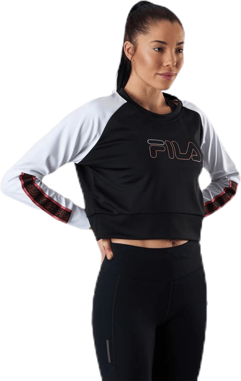 Ahuva Cropped Longsleeve Shirt Pink/Black - Bild 4