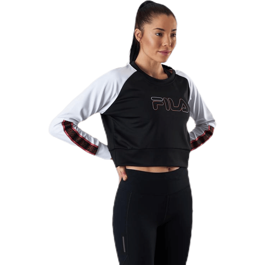 Ahuva Cropped Longsleeve Shirt Pink/Black - Bild 4