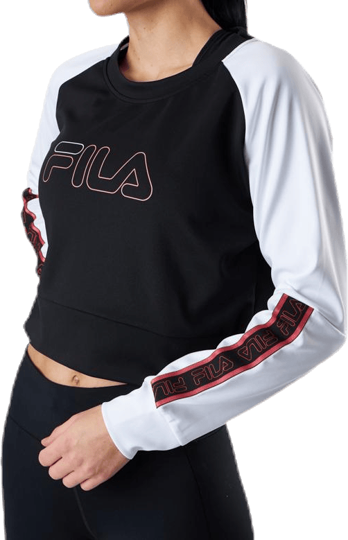 Ahuva Cropped Longsleeve Shirt Pink/Black - Bild 5