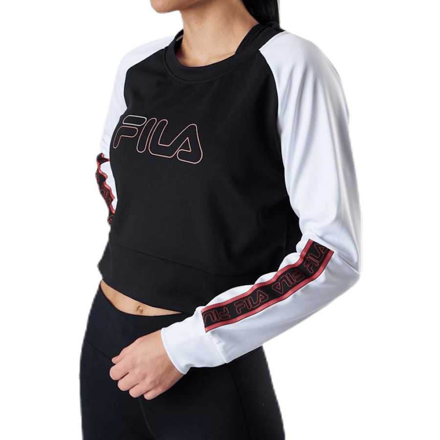 Ahuva Cropped Longsleeve Shirt Pink/Black - Bild 5