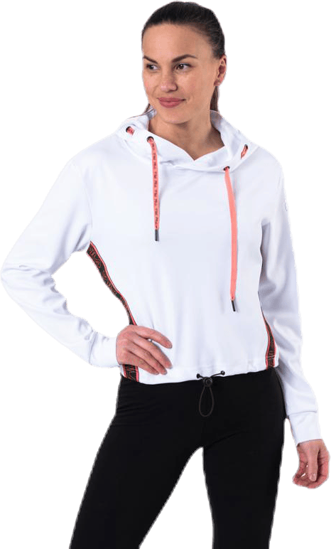 Afia Cropped Hoody White, Female, Apparels, Shirts, White, M
