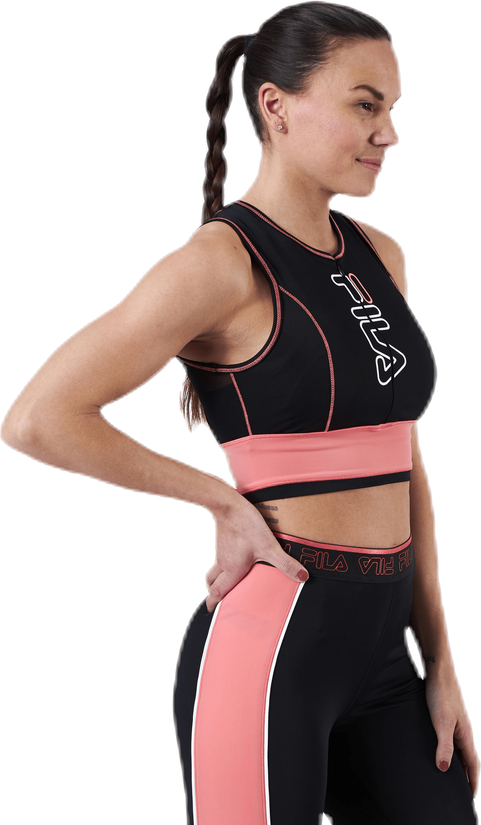 Airi Cropped Top Pink/Black - Bild 2