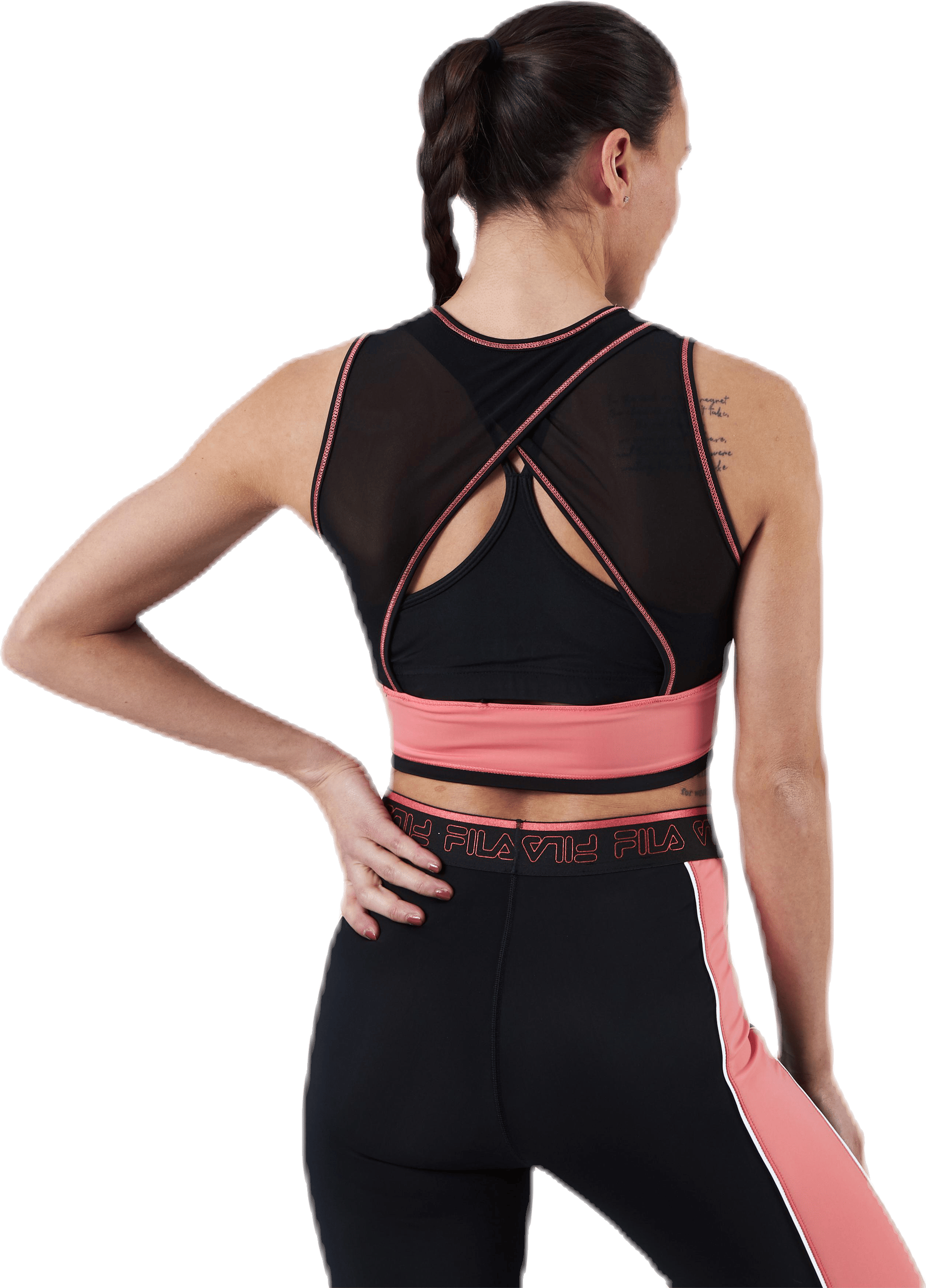 Airi Cropped Top Pink/Black - Bild 4