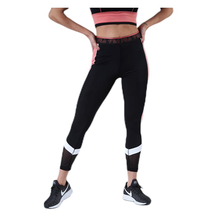 Anwen 7/8 Tight White/Black, Female, Bekleidung, Leggings, Trainieren, Weiß/Schwarz, XS