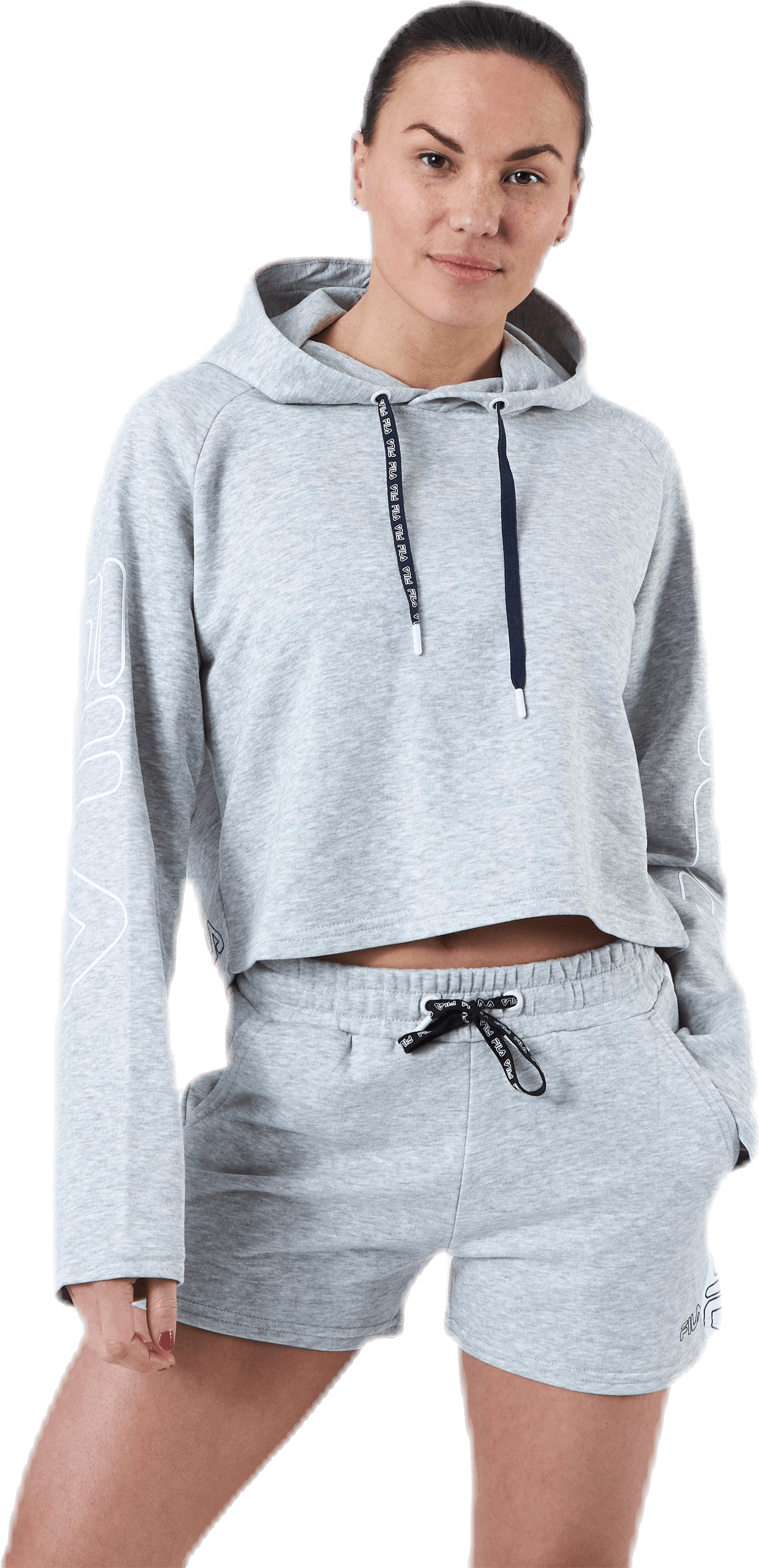 Leanna Cropped Hoody Grey