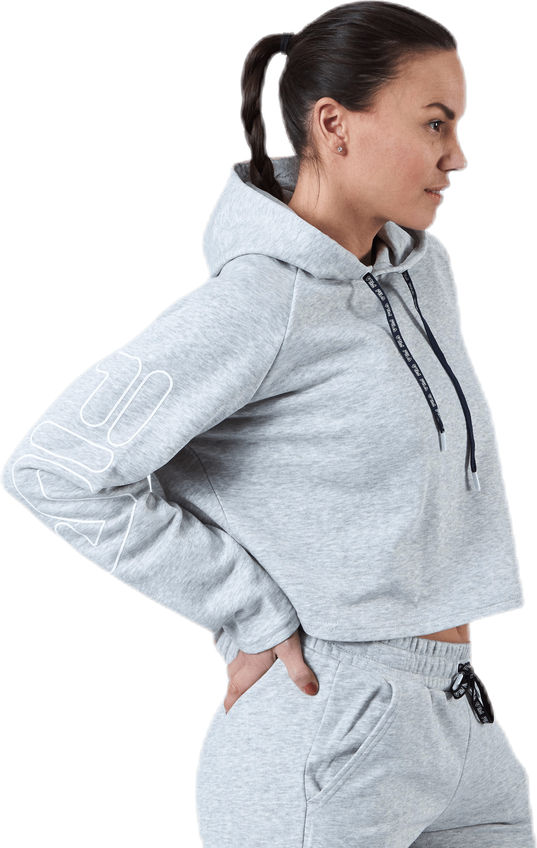 Leanna Cropped Hoody Grey - Bild 2