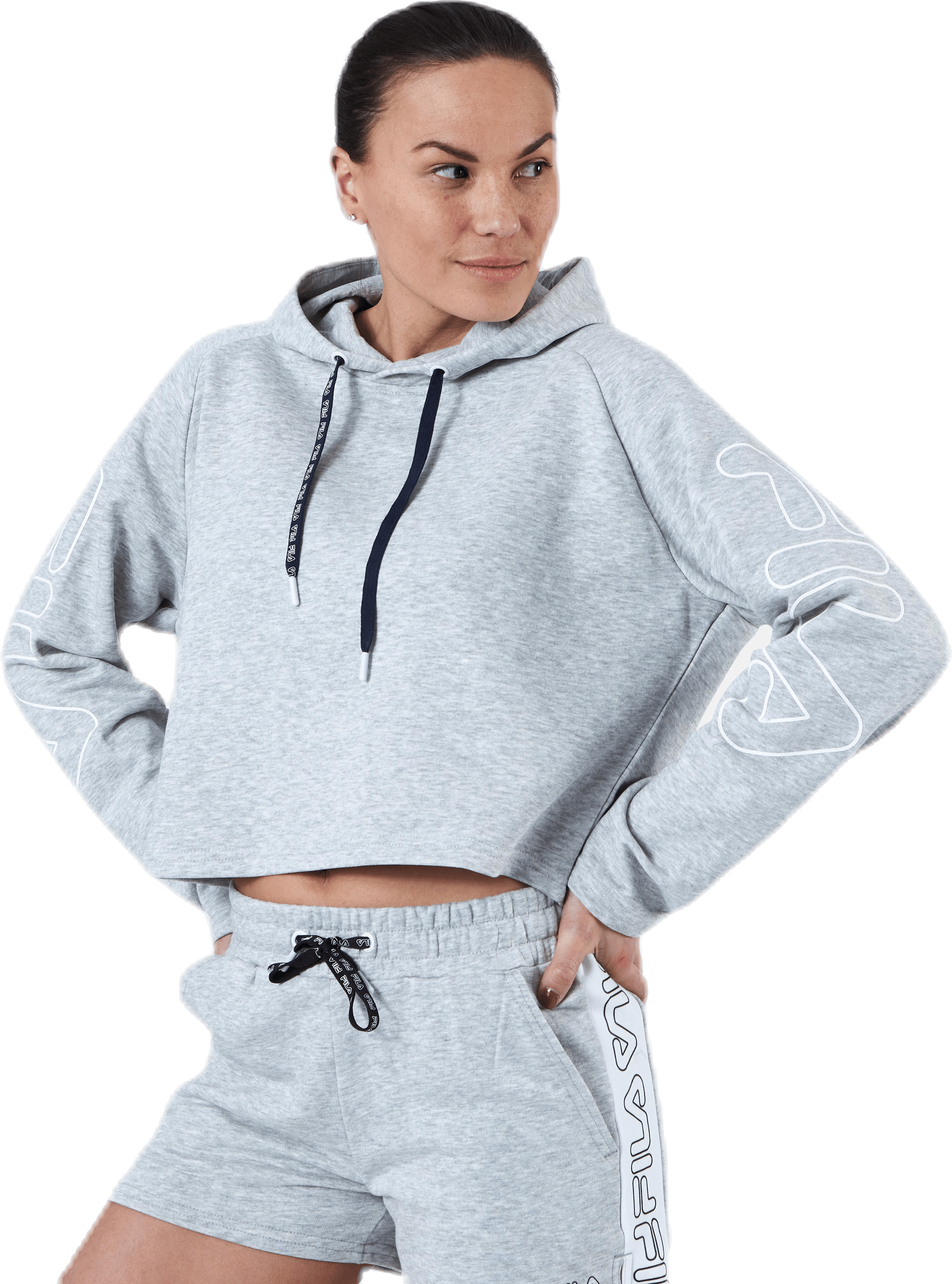 Leanna Cropped Hoody Grey - Bild 4