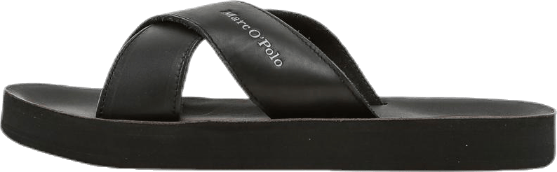 Borax Cross Leather Black, Male, Sapatos, Sandálias e Chinelos, Preto, EU 45