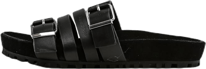 Napa Leather Black, Female, Shoes, Sandals and Slippers, Black, EU 38