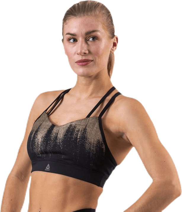 OS Hero Strappy  Black, Female, Apparels, Sports Bras, Workout, Black, L