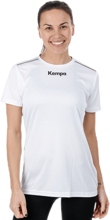 Poly Shirt W White, Female, Klær, T skjorte, Håndball, Hvit, L