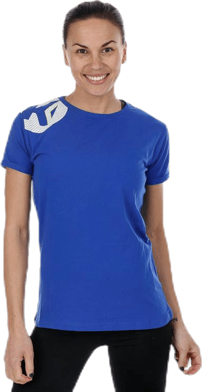 Core 2.0 T-Shirt W Blue, Female, Klær, T skjorte, Håndball, Blå, S