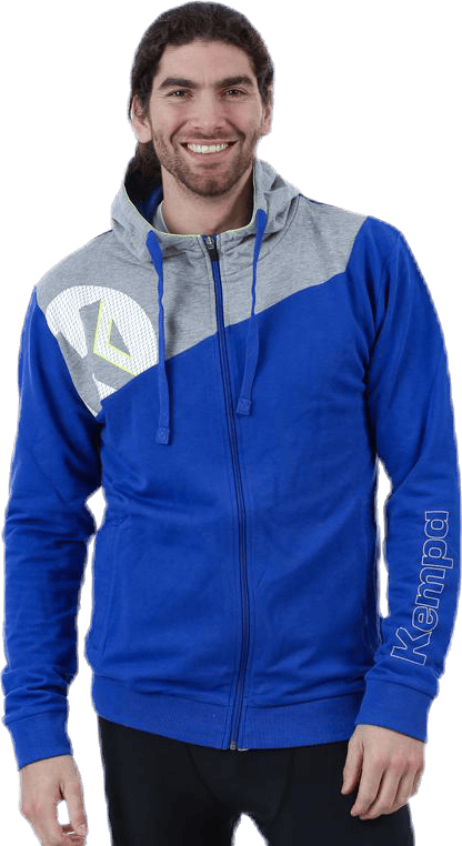 Core 2.0 Hood Jacket Blue/Grey, Male, Apparels, Shirts, Handball, Blue/Grey, M
