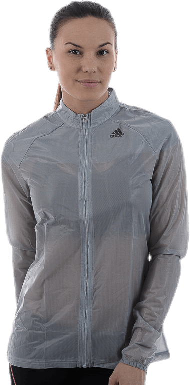 AdiZero Ghost Jacket W Grey, Female, Apparels, jackets, Running, Grey, L