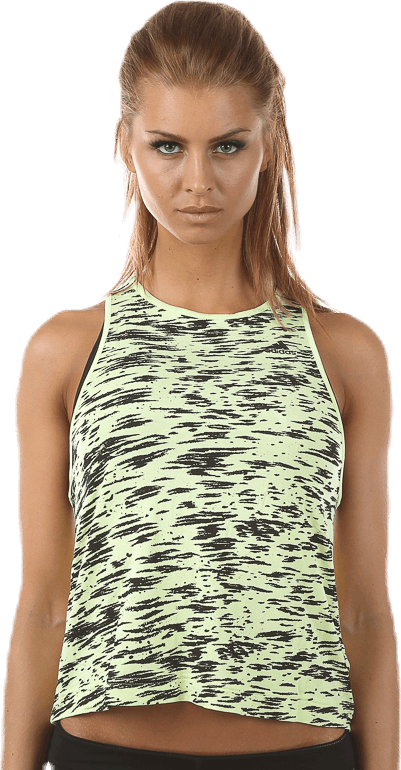 GS Edge Tank Patterned/Yellow, Female, Vaatteet, Tops, Treeni, Kuviollinen/Keltainen, L
